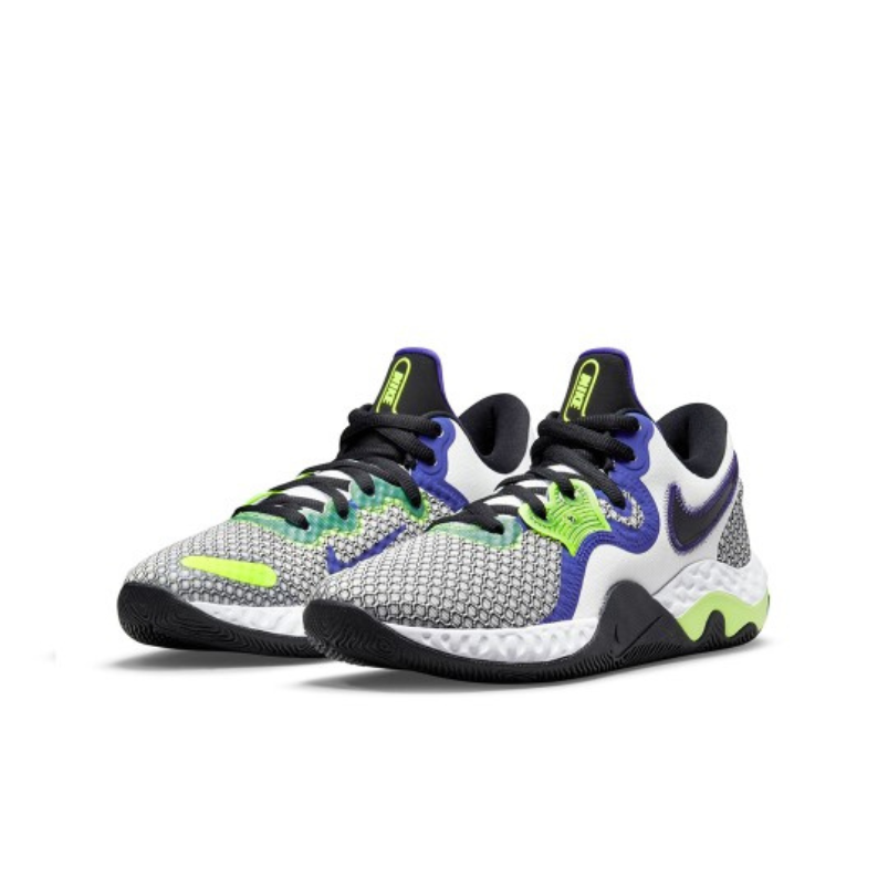 Unisex White & Grey Renew Elevate 2 Basketball Shoes