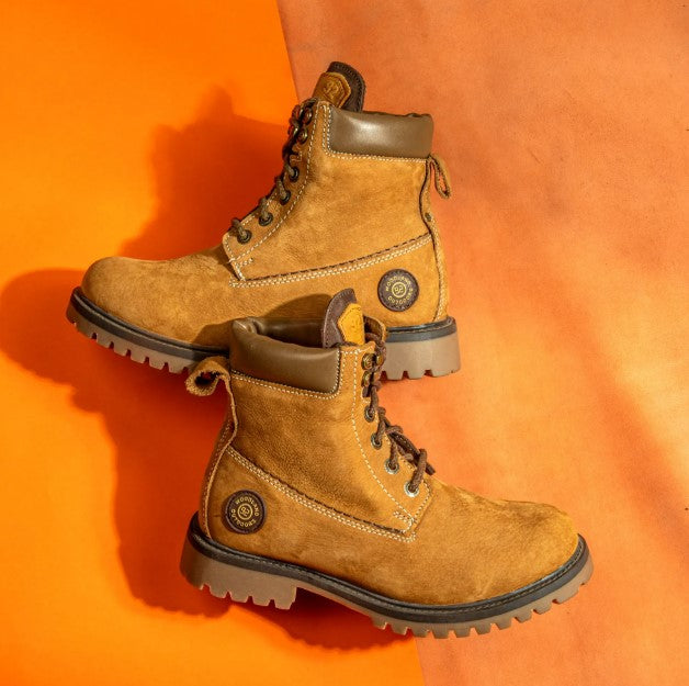 Camel high ankle boot for men
