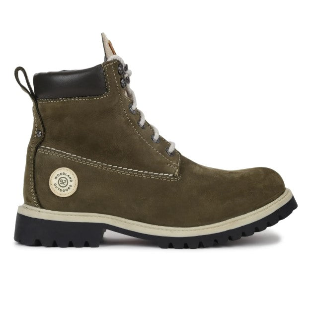 Olive green high ankle boot for men